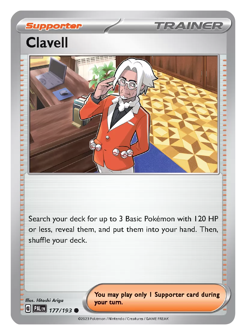 Pokemon TCG Scarlet Violet Paldea Evolved Clavell