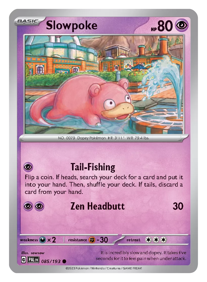 Pokemon TCG Scarlet Violet Paldea Evolved Slowpoke