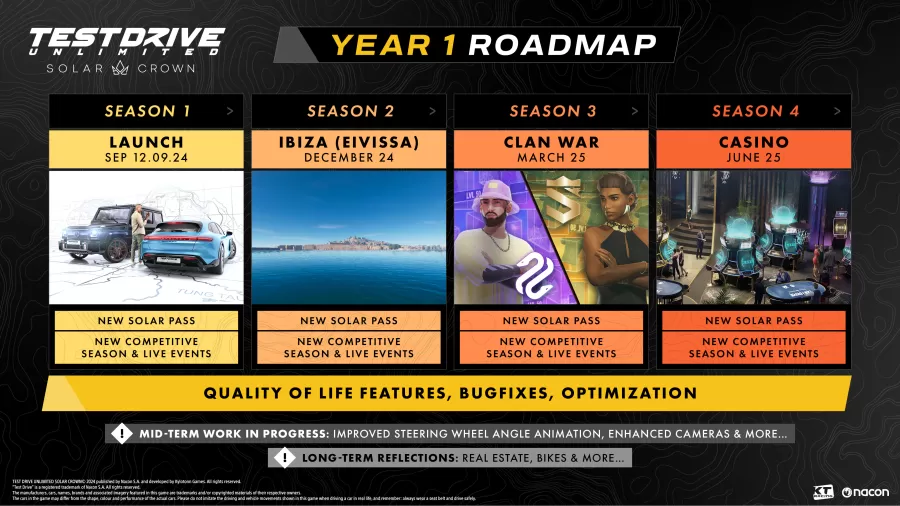TDU Solar Crown casino Ibiza roadmap