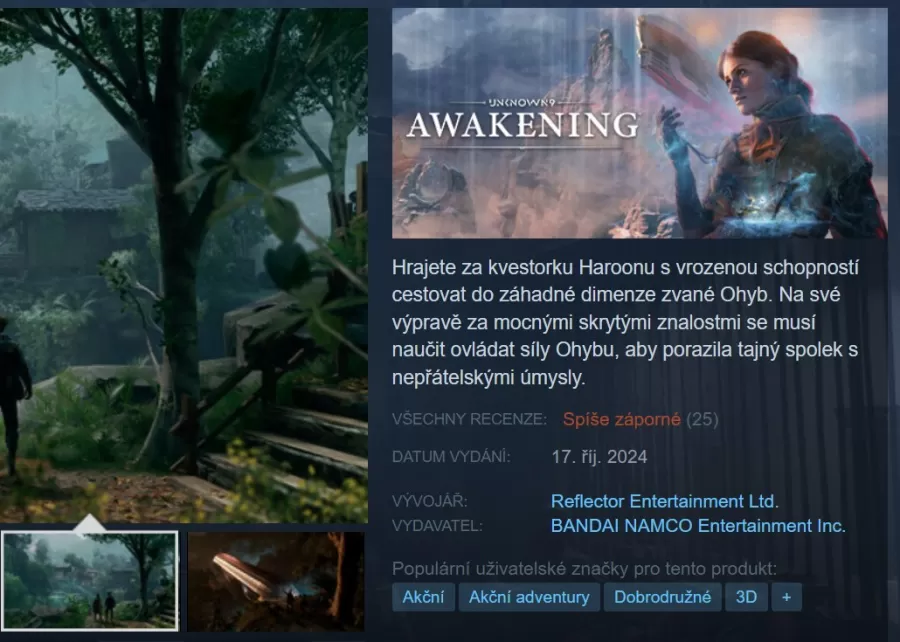 Unknown 9 Awakening recenzie steam