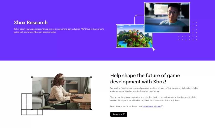 sign up microsoft xbox research