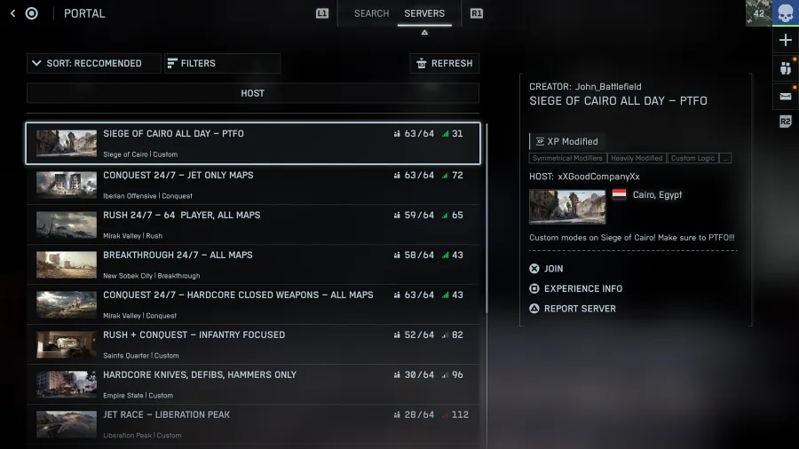 Battlefield 6 server browser