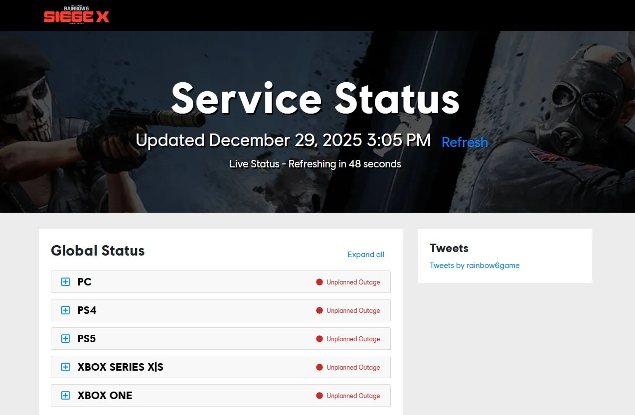 Rainbow Six Siege Hack Server Status