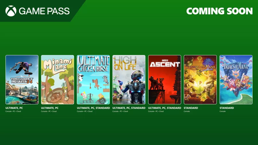 Xbox Game Pass Jul 2025